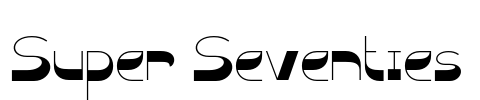 Super Seventies Font Image