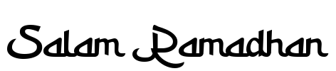 Salam Ramadhan Font Image