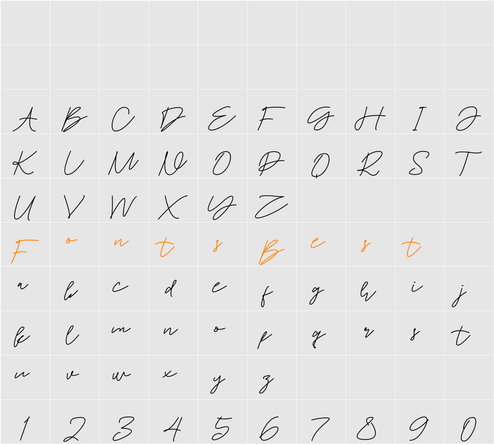 Yumoda Character Map