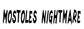 Mostoles Nightmare Font Image