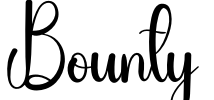 Bounty Font Image