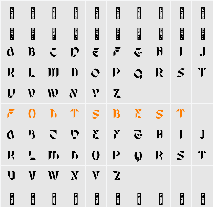 Befar Luxury Character Map