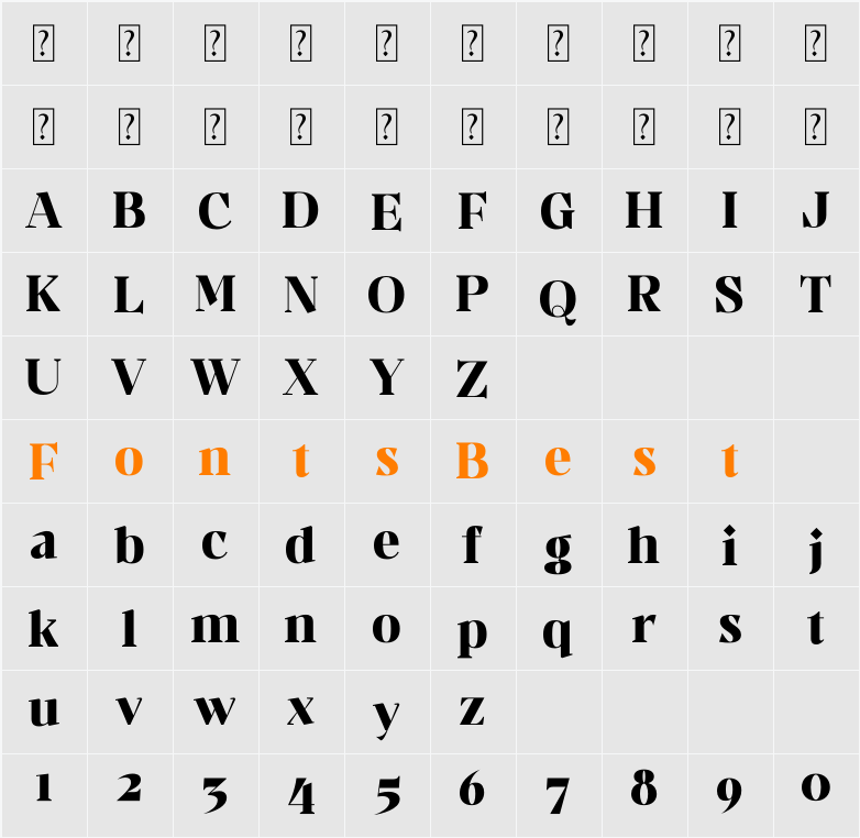 Makien Character Map