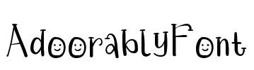 AdoorablyFont Font Image