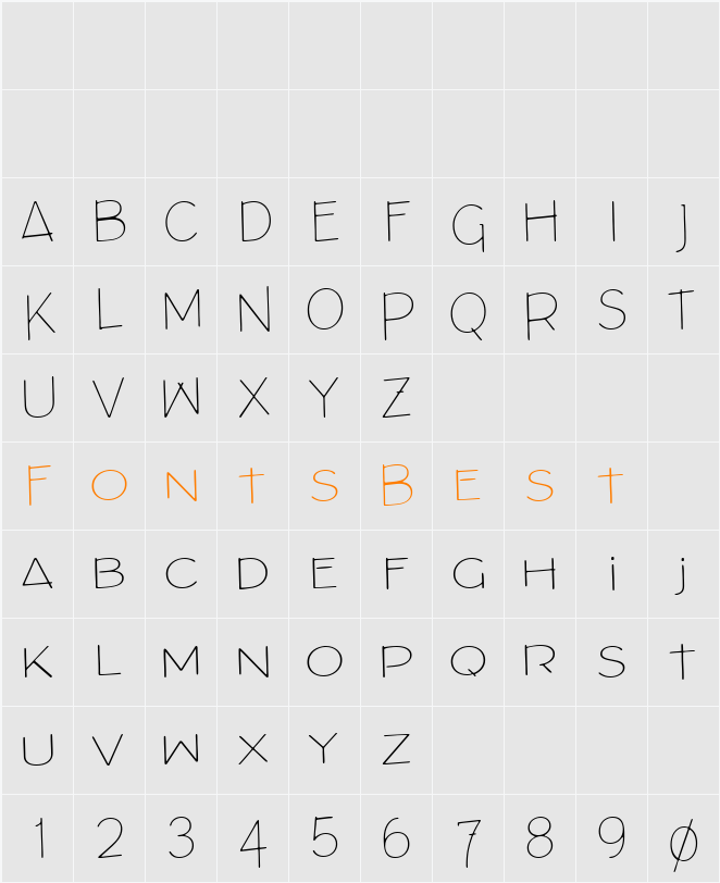 Architects Draft Character Map