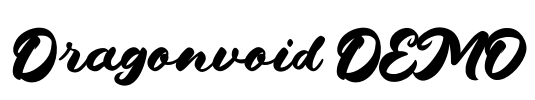Dragonvoid DEMO Font Image