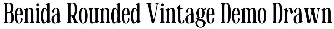Benida Rounded Vintage Demo Drawn Font Image
