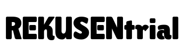 REKUSENtrial Font Image