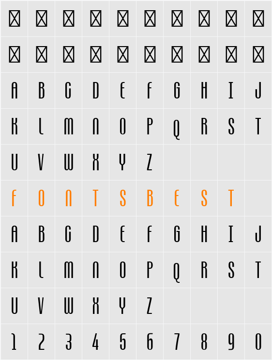ZT Break Fast Light Character Map