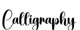 Calligraphy Font Image