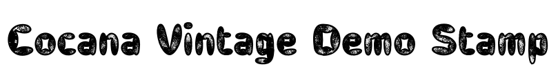 Cocana Vintage Demo Stamp Font Image