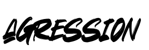 Agression Font Image