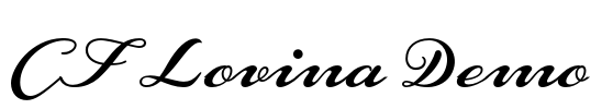 CF Lovina Demo Font Image