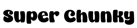 Super Chunky Font Image