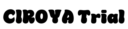 CIROYA Trial Font Image