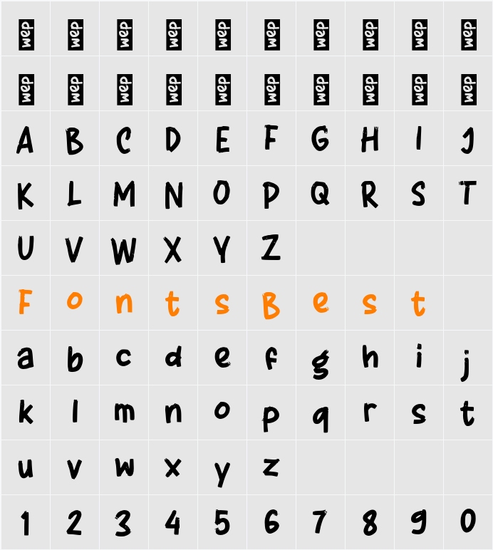 K Keoka Character Map