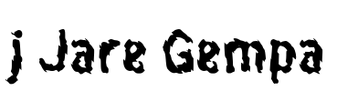 j Jare Gempa Font Image