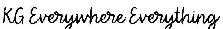 KG Everywhere Everything Font Image