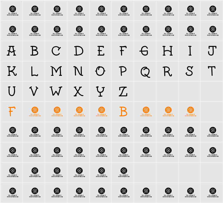 Crazy Traveler Monoline DEMO Character Map