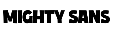 Mighty Sans Font Image