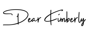 Dear Kimberly Font Image