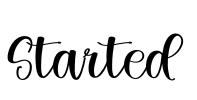 Started Font Image