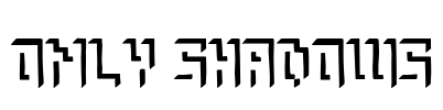 Only Shadows Font Image