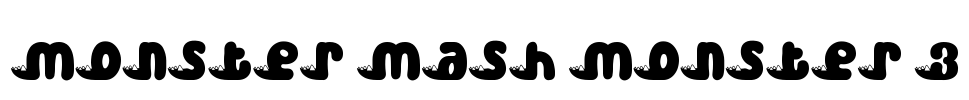Monster Mash Monster 3 Font Image
