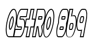 Astro 869 Font Image