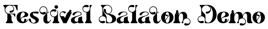 Festival Balaton Demo Font Image