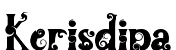 Kerisdipa Font Image