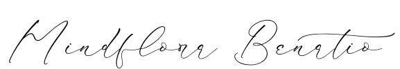 Mindflora Benatio Font Image