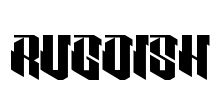 RUGDISH Font Image