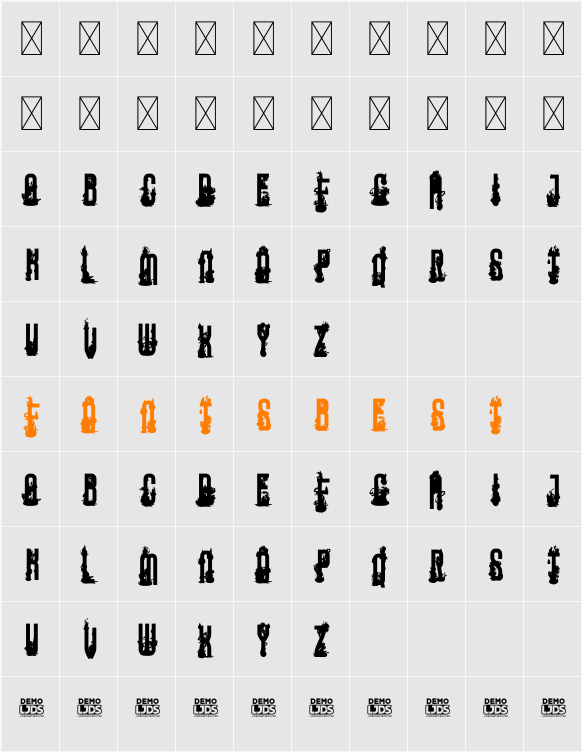 Water And Fire DEMO Character Map