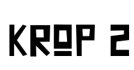 KROP 2 Font Image