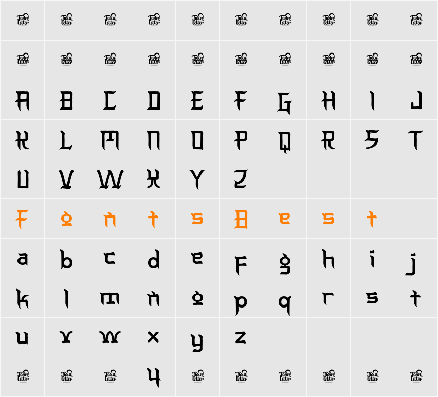 Kimyonja Trial Character Map