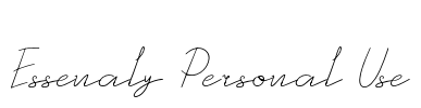 Essenaly Personal Use Font Image
