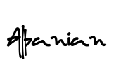 Albanian Font Image
