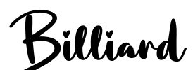 Billiard Font Image