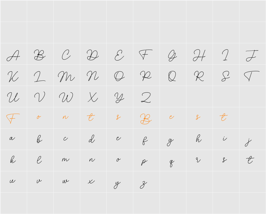 Beauty Hearty Character Map