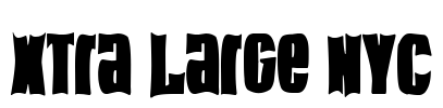 Xtra Large NYC Font Image