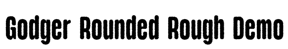 Godger Rounded Rough Demo Font Image