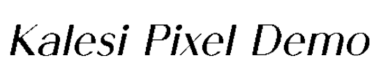Kalesi Pixel Demo Font Image