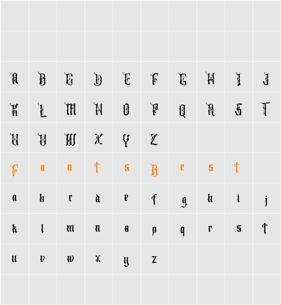 Bartley Character Map