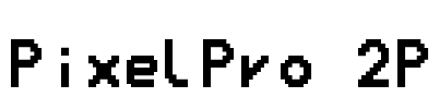 PixelPro 2P Font Image
