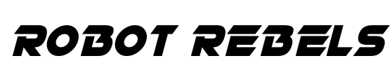 Robot Rebels Font Image