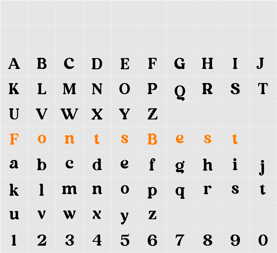 Aima Display Character Map