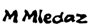 M Mledaz Font Image