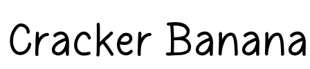 Cracker Banana Font Image