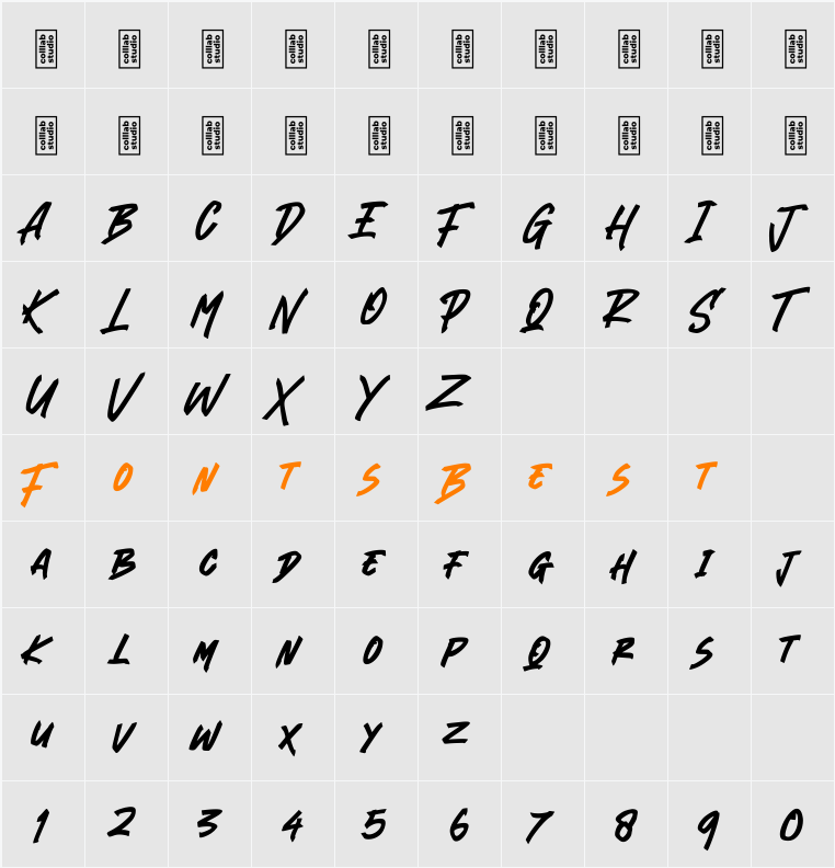 Blank River Character Map